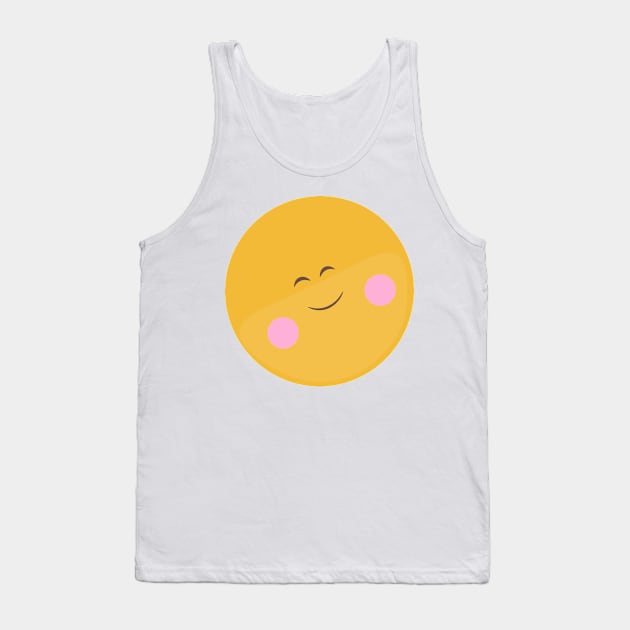 Smile face, happy cartoon character Tank Top by KINKDesign